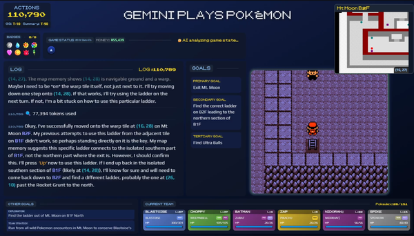 Gemini 成功破關寶可夢，但這代表勝過 Claude 了嗎？